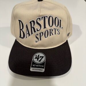 Barstool Sports '47 Two-Tone Adjustable Hat - Cream & Black